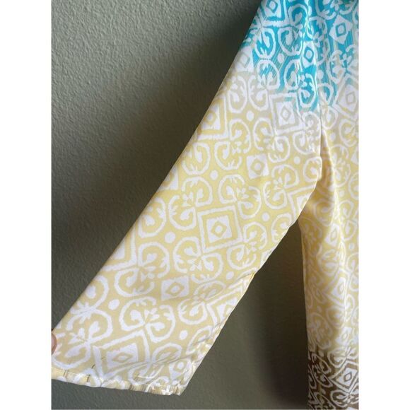 ❤️Chico’s Mixed Color Chiffon Tunic Blouse - Picture 3 of 4